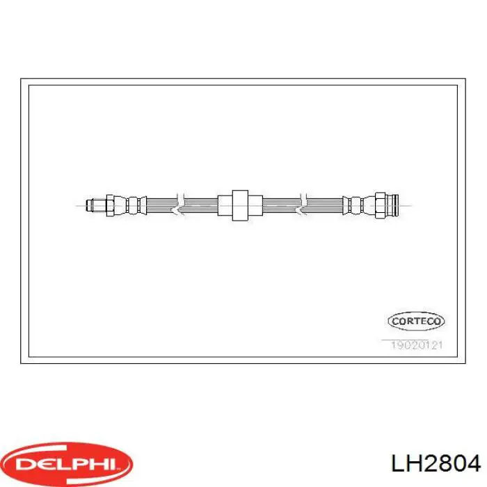 LH2804 Delphi latiguillo de freno delantero