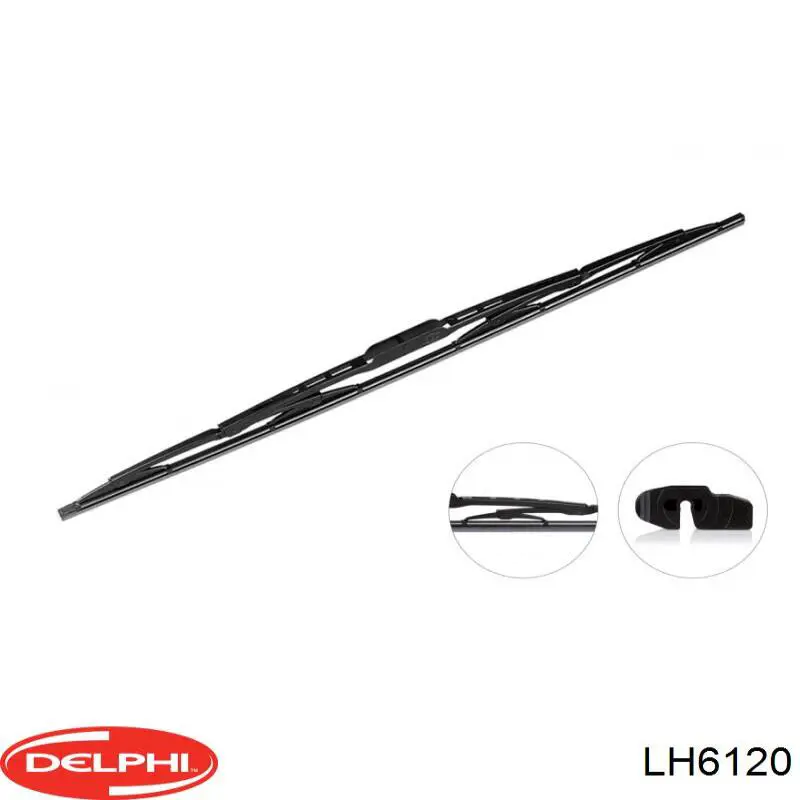 LH6120 Delphi tubo flexible de frenos delantero derecho