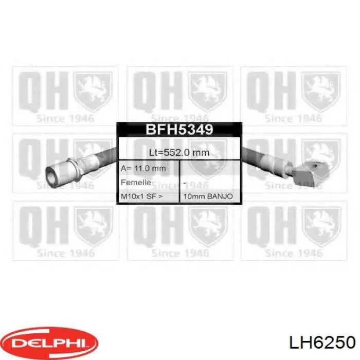 Latiguillos de freno delantero Delphi LH6250 precio, desde 17,12 EUR