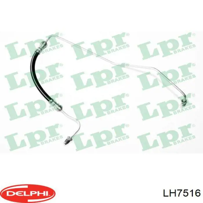 LH7516 Delphi Manguera de freno trasero derecho