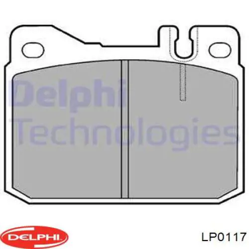 Pastillas freno delanteras Delphi LP0117 precio, desde 24,14 EUR