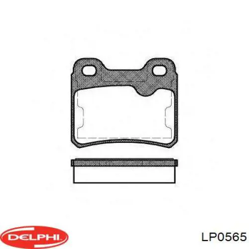 Comprar LP0565 Delphi Pastillas de freno traseras