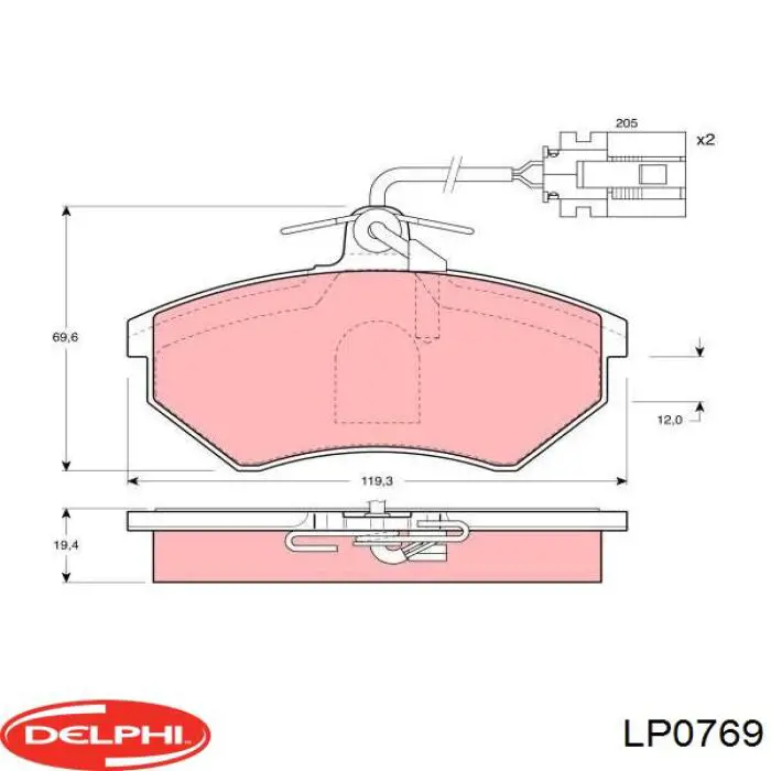 Pastillas de freno delanteras Seat Toledo 1 1L