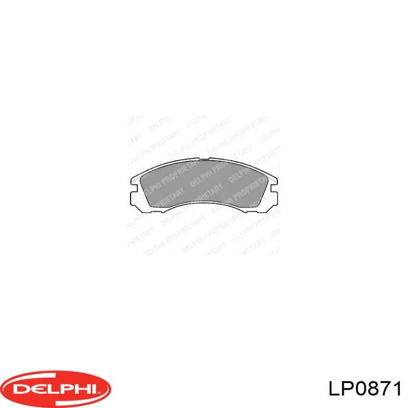 Pastillas freno delanteras Delphi LP0871 precio, desde 23,49 EUR