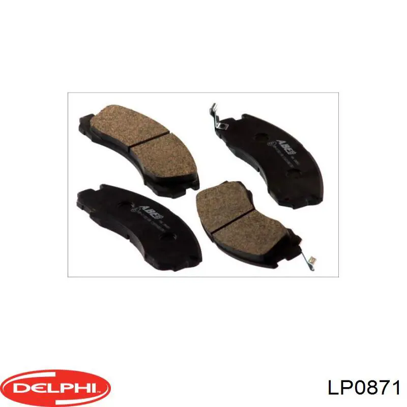 Comprar LP0871 Delphi Pastillas delanteras de freno