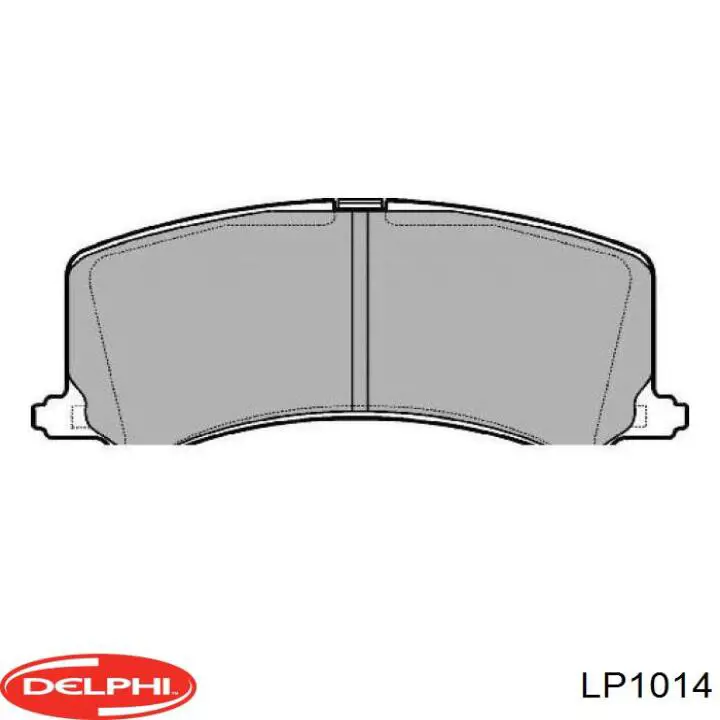 Pastillas de freno LP1014 Delphi