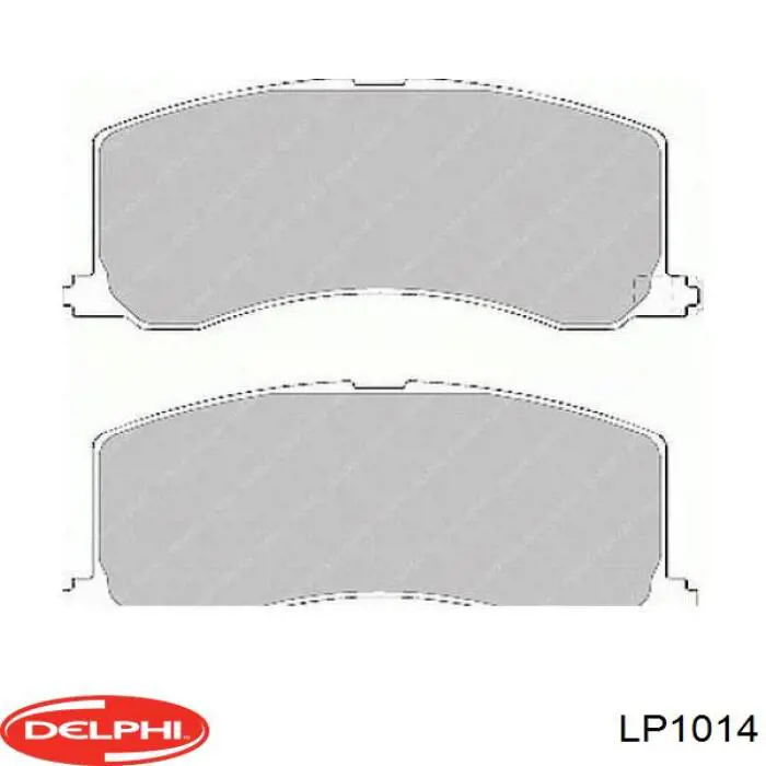 Pastillas de freno delanteras Delphi LP1014