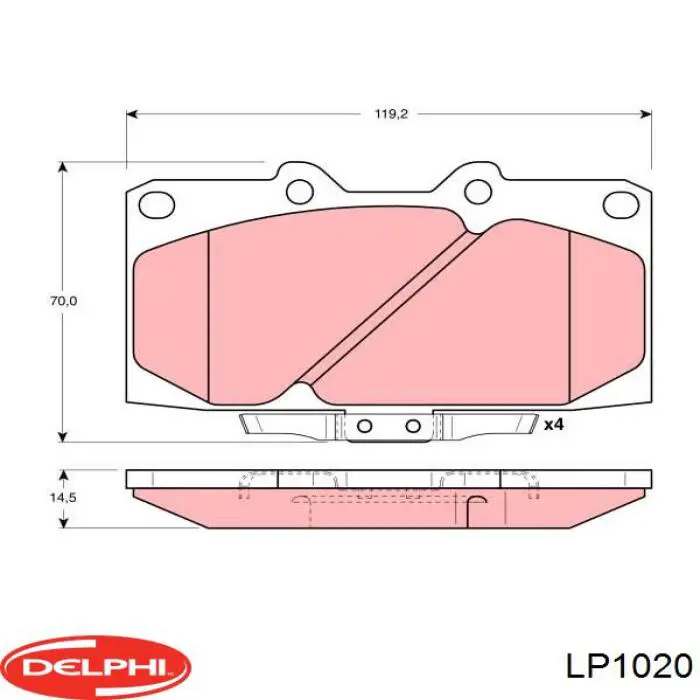 Pastillas freno delanteras Delphi LP1020 precio, desde 38,40 EUR