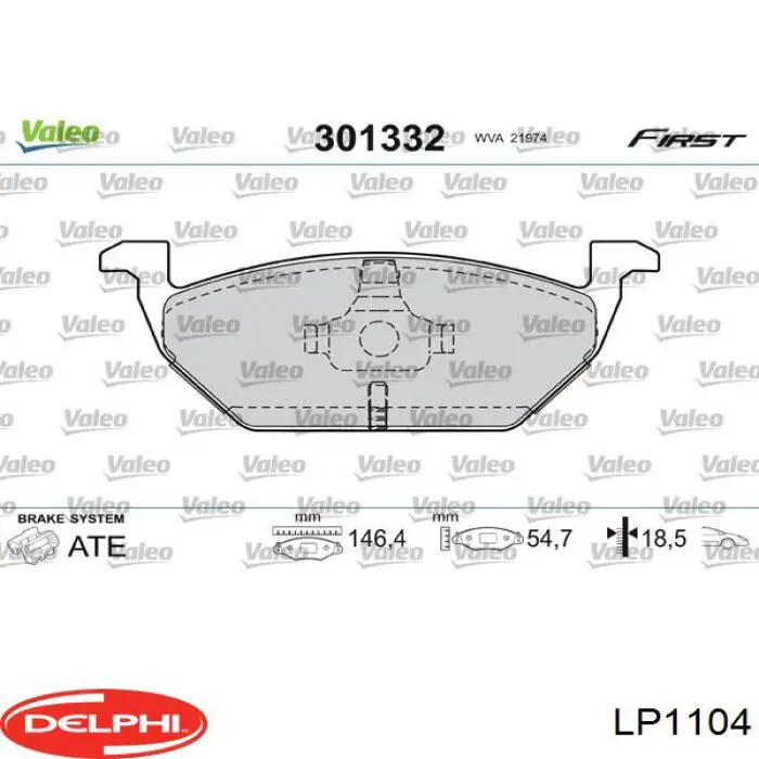 Pastillas de freno delanteras Seat Ibiza 5 KJ1, KJG
