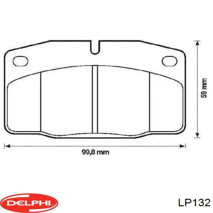 6072981 Fiat/Alfa/Lancia pastillas de freno delanteras