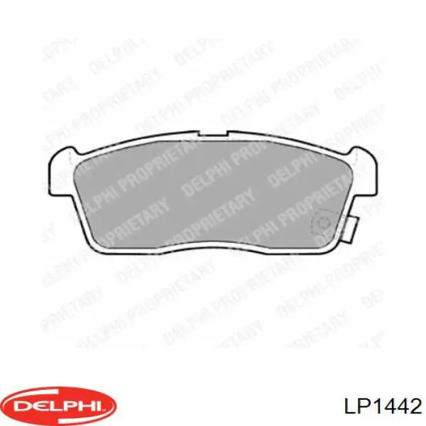 Comprar LP1442 Delphi Pastillas delanteras de freno