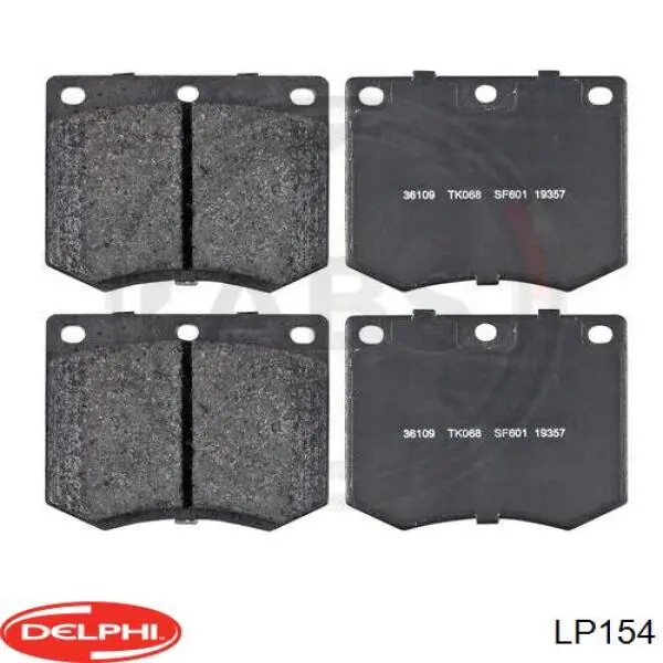 Pastillas freno delanteras Delphi LP154 precio, desde 17,58 EUR