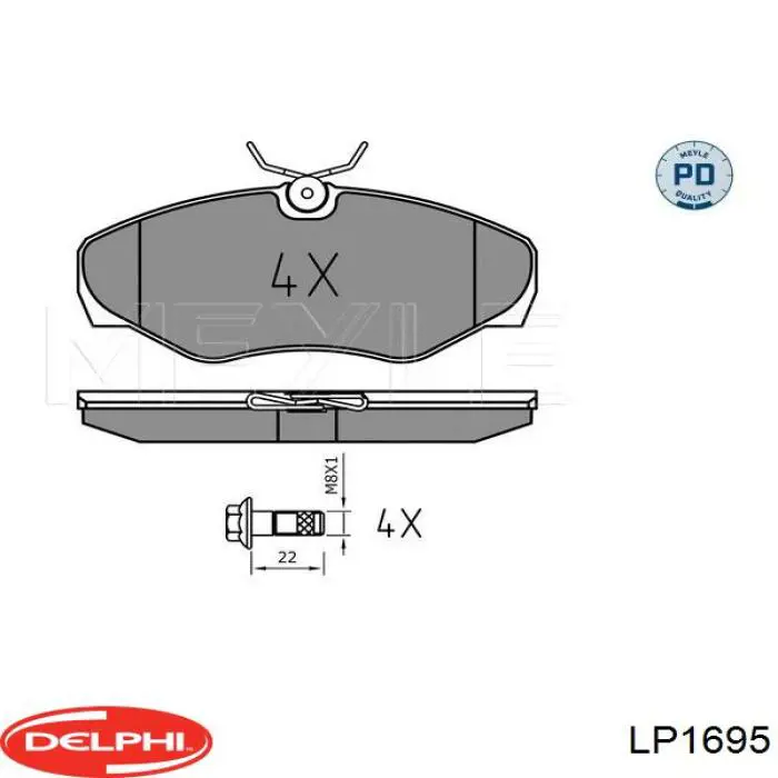 Pastillas de freno delanteras Renault Trafic 2 FL