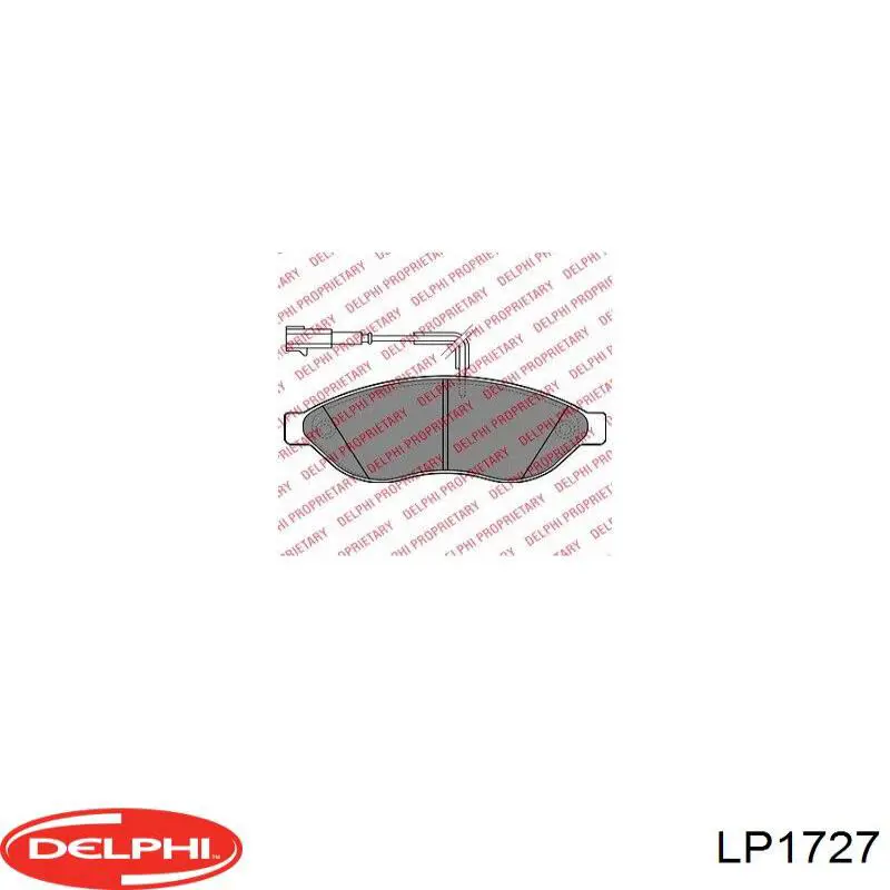 Comprar LP1727 Delphi Pastillas delanteras de freno