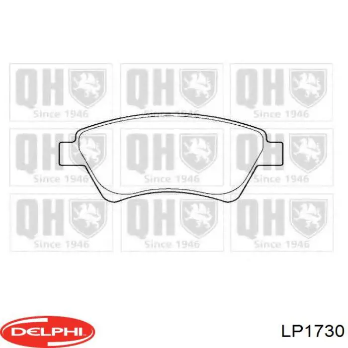 Comprar LP1730 Delphi Pastillas delanteras de freno