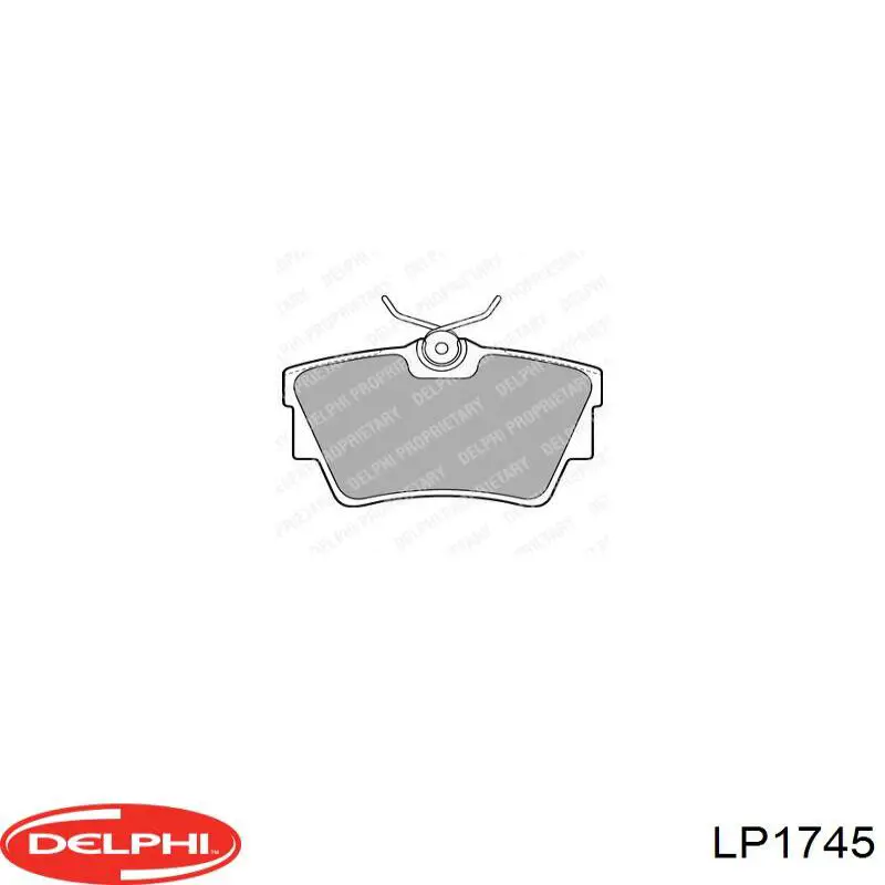 Comprar LP1745 Delphi Pastillas de freno traseras