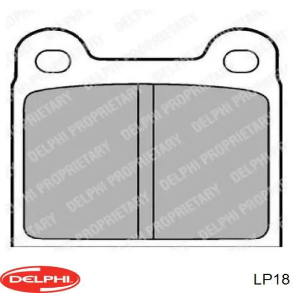 Comprar LP18 Delphi Pastillas de freno traseras