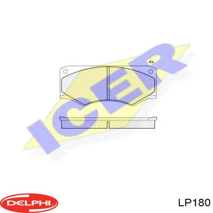 Comprar LP180 Delphi Pastillas delanteras de freno