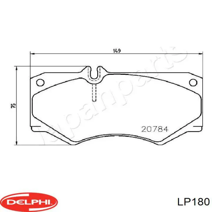 Pastillas freno delanteras Delphi LP180 precio, desde 20,06 EUR