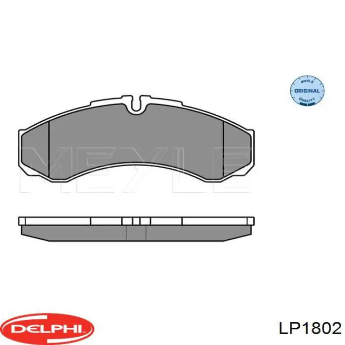 LP1802 Delphi pastillas de freno delanteras