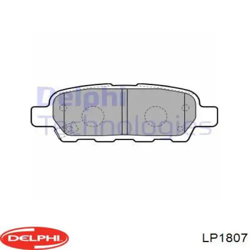 Comprar LP1807 Delphi Pastillas de freno traseras