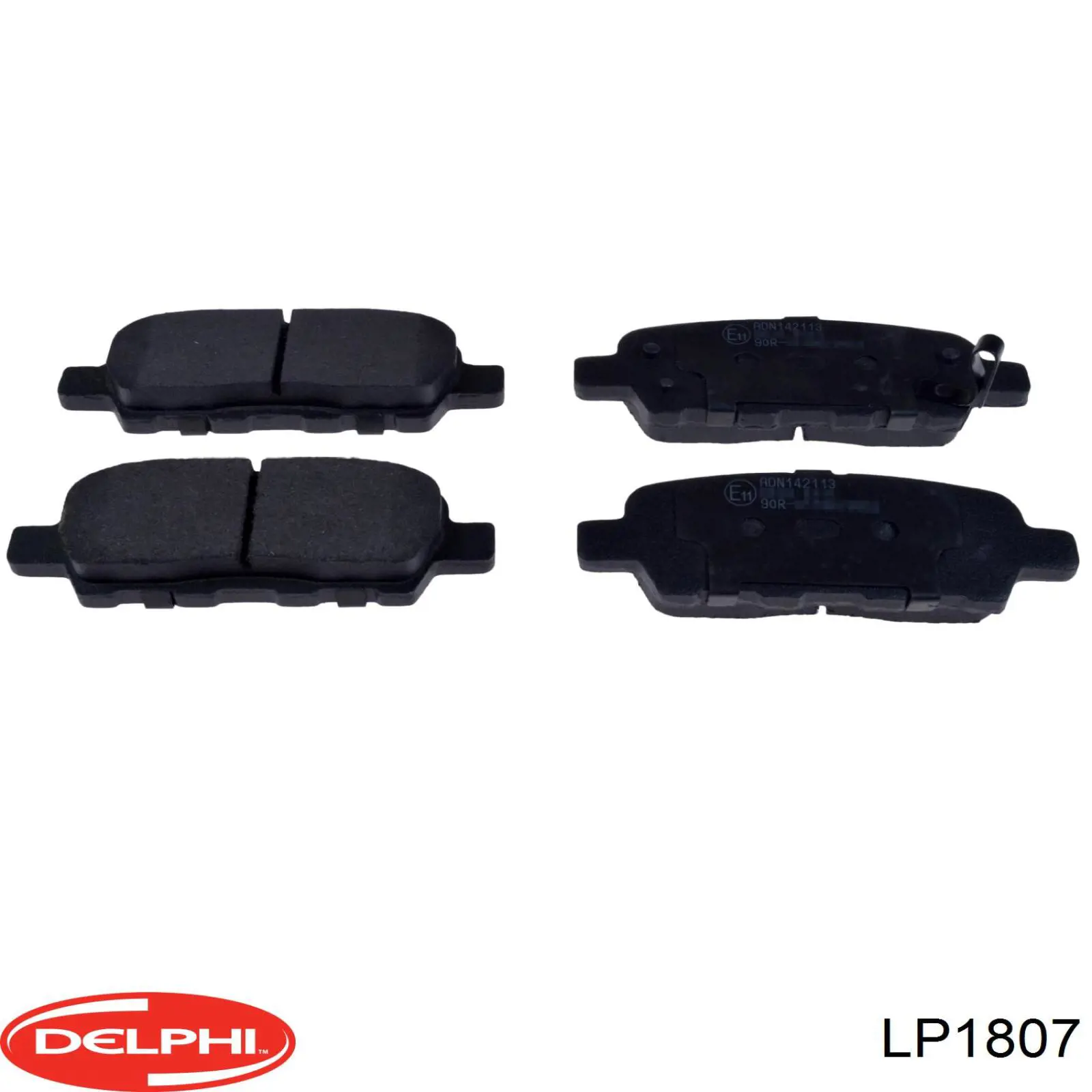LP1807 Delphi Pastillas freno traseras