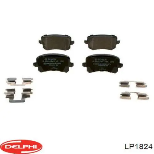 Pastillas de freno traseras LP1824 Delphi