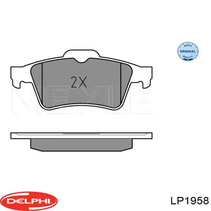 Comprar LP1958 Delphi Pastillas traseras de freno
