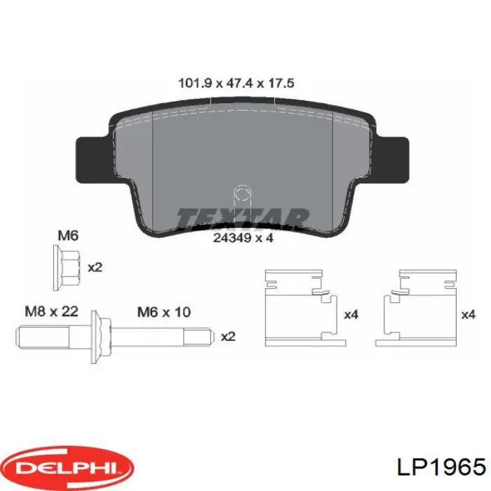 Pastillas traseras de freno Delphi LP1965 precio, desde 27,74 EUR