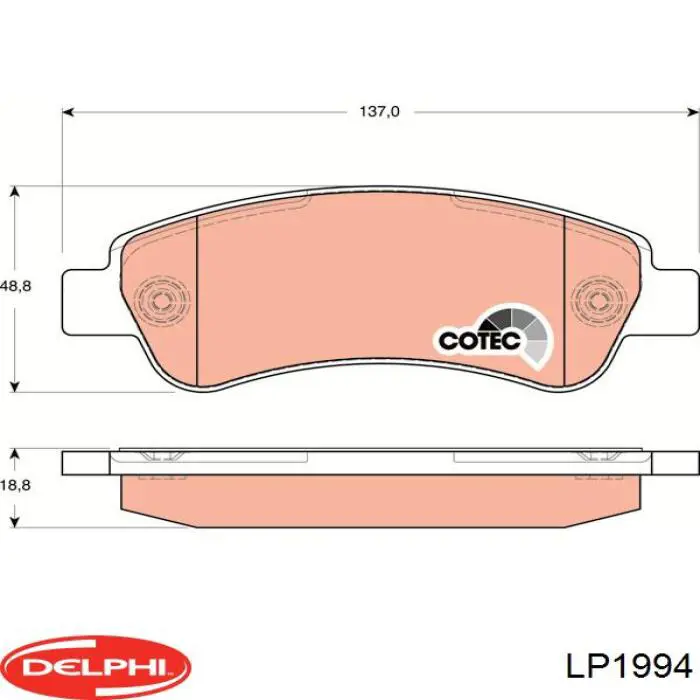 Comprar LP1994 Delphi Pastillas de freno traseras