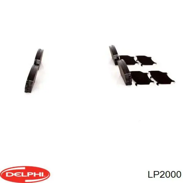 Pastillas de freno LP2000 Delphi