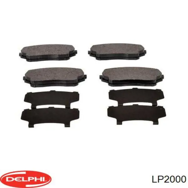 Pastillas de freno delanteras Delphi LP2000