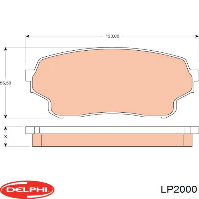 Comprar LP2000 Delphi Pastillas delanteras de freno