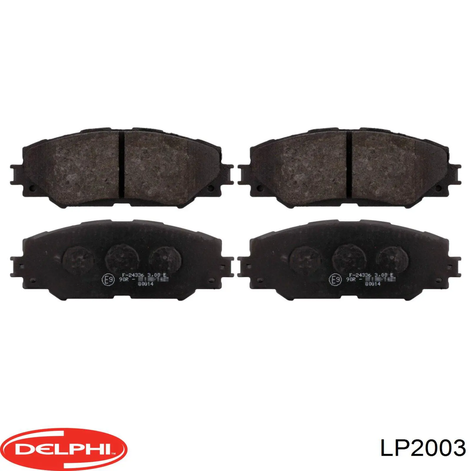 Pastillas de freno delanteras Delphi LP2003