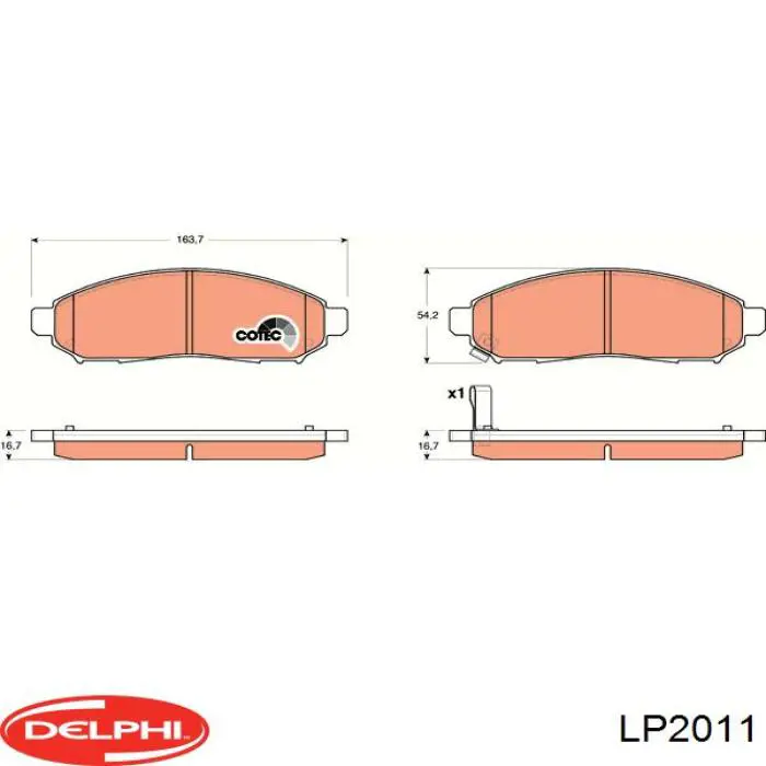 Pastillas freno delanteras Delphi LP2011 precio, desde 29,99 EUR