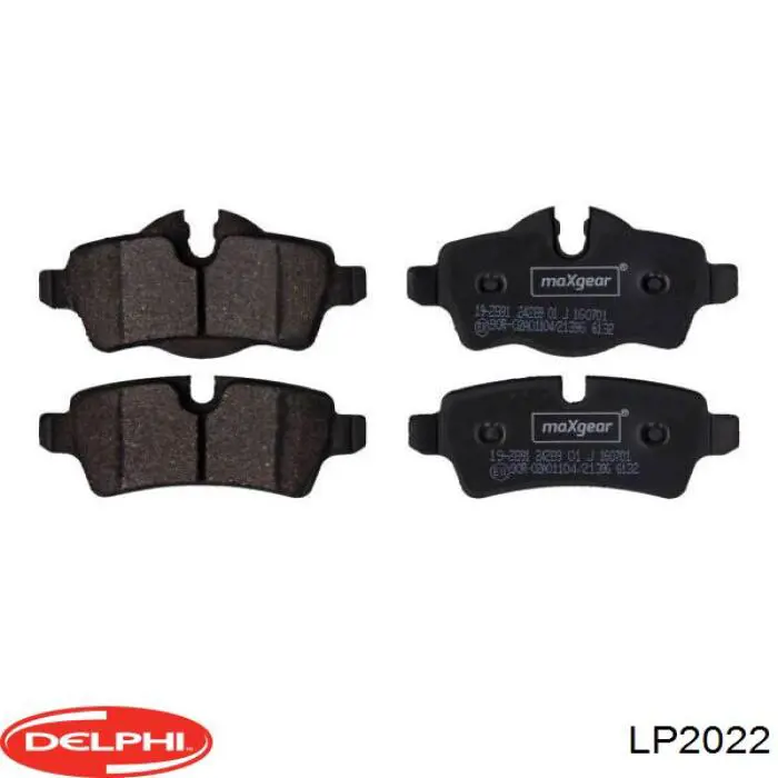 Pastillas traseras Delphi LP2022