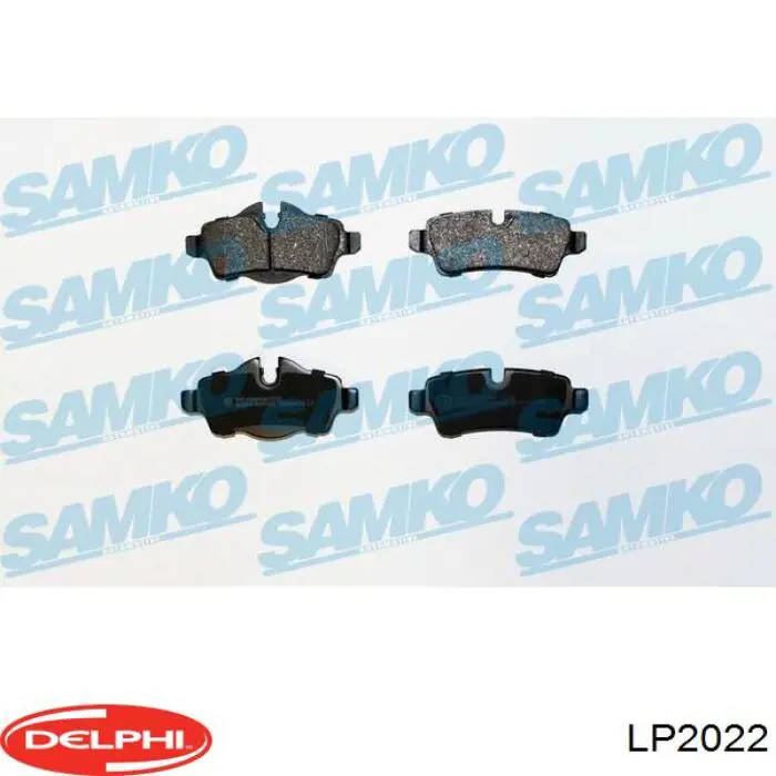 LP2022 Delphi Pastillas freno traseras