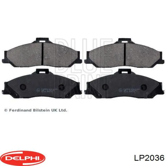 Pastillas de freno LP2036 Delphi