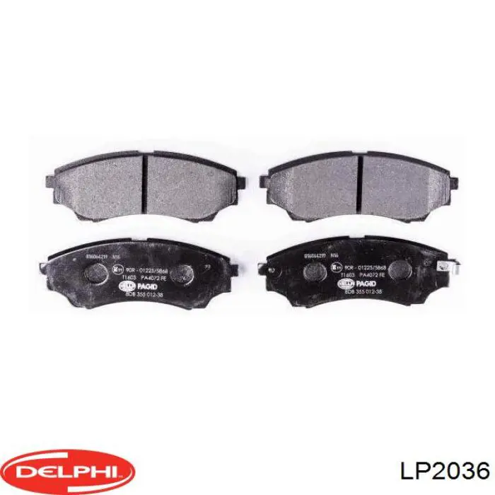 Comprar LP2036 Delphi Pastillas delanteras de freno