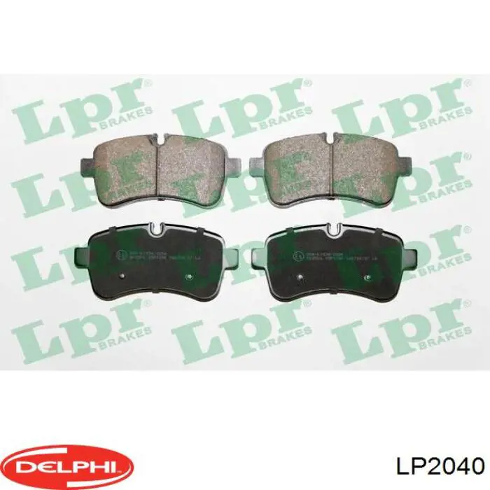Pastillas traseras Delphi LP2040