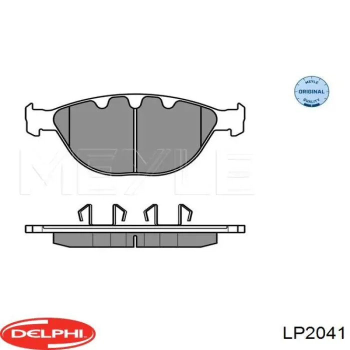 LP2041 Delphi pastillas de freno delanteras