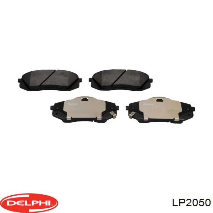 LP2050 Delphi Pastillas delanteras