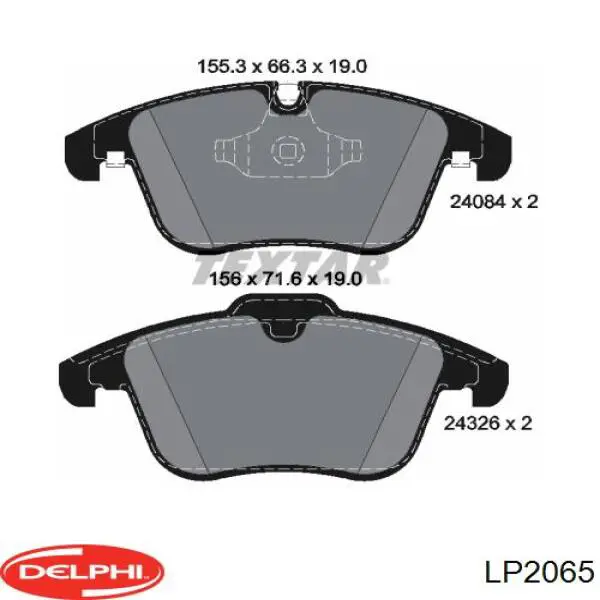 Pastillas freno delanteras Delphi LP2065 precio, desde 44,79 EUR