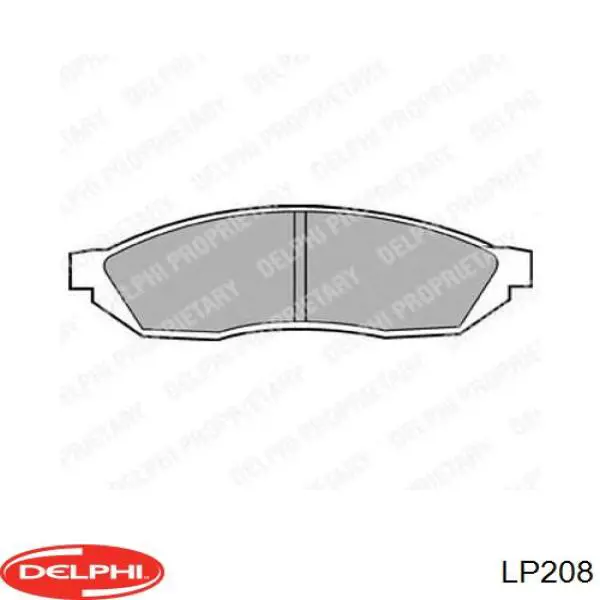 Pastillas freno delanteras Delphi LP208 precio, desde 20,48 EUR