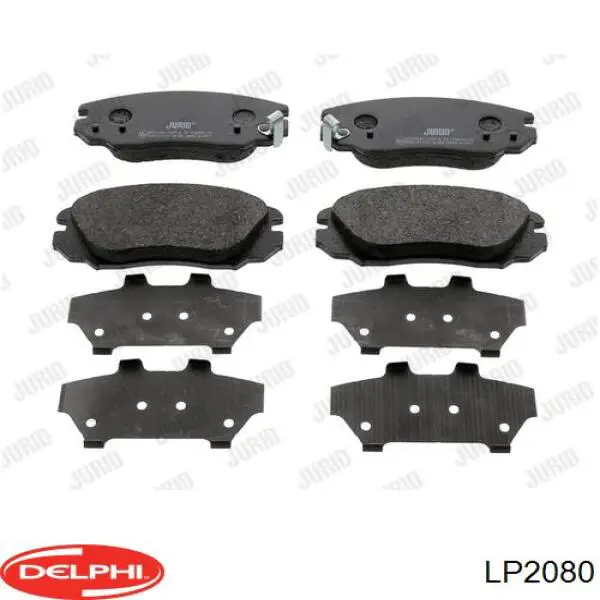 LP2080 Delphi Pastillas delanteras