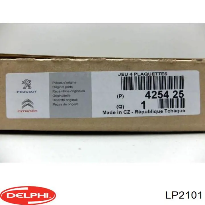 Pastillas de freno delanteras Citroen C4 UA