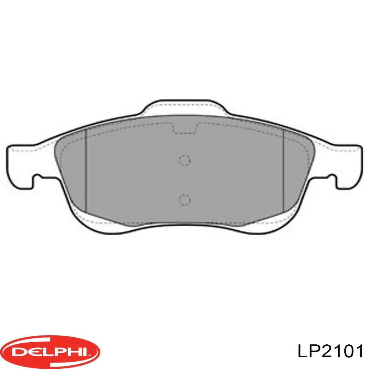 LP2101 Delphi pastillas de freno delanteras