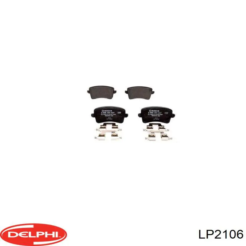 Comprar LP2106 Delphi Pastillas de freno traseras