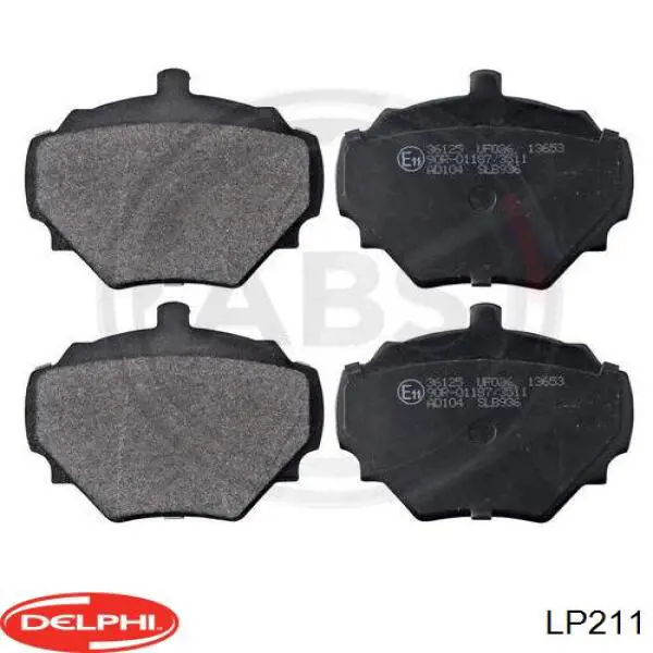 Comprar LP211 Delphi Pastillas de freno traseras
