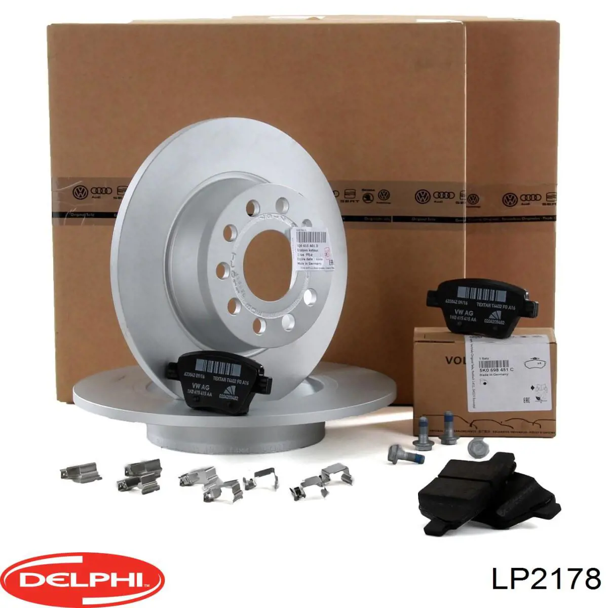 Pastillas de freno traseras Volkswagen Jetta 6 162, 163, AV3, AV2, AY2, AY3